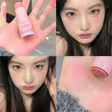 Load image into Gallery viewer, Waterproof Brightening Blusher Stick Refreshing Moisturizing Dual Use Natural Long-lasting Stereoscopic Blusher Face Makeup

