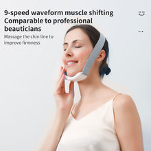Load image into Gallery viewer, EMS Microcurrent Facial Massager Rechargeable Hot Compress Vibration Lifting Tightening Skin Face Beauty Instrument
