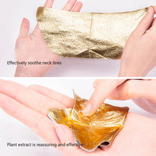 Load image into Gallery viewer, 10pcs/box Gold Neck Mask Fading Neck Line Hydrating Moisturizing Nourishing Tightening Neck Mask Neck Care
