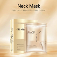 Load image into Gallery viewer, 10pcs/box Gold Neck Mask Fading Neck Line Hydrating Moisturizing Nourishing Tightening Neck Mask Neck Care
