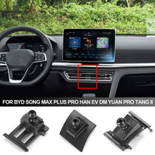 Load image into Gallery viewer, Car Phone Holder Stand Dedicated Mount Bracket Automobile Fixed Base for BYD Song MAX PLUS PRO Han EV DM Yuan PRO Tang II
