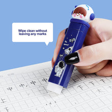 Load image into Gallery viewer, Creatibe Cartoon Push-Pull Pencil Eraser Rubber Kids Children Drawing Writing Wiping Stationery Christmas Gift School Supplies
