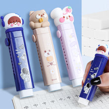 Load image into Gallery viewer, Creatibe Cartoon Push-Pull Pencil Eraser Rubber Kids Children Drawing Writing Wiping Stationery Christmas Gift School Supplies

