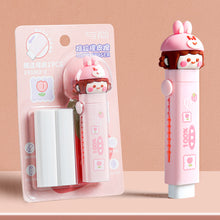 Load image into Gallery viewer, Creatibe Cartoon Push-Pull Pencil Eraser Rubber Kids Children Drawing Writing Wiping Stationery Christmas Gift School Supplies

