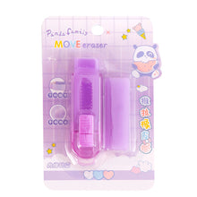 Load image into Gallery viewer, Cute Jelly Color Push-Pull Pencil Eraser Rubber Kids Children Drawing Writing Wiping Stationery Christmas Gift School Supplies
