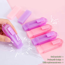Load image into Gallery viewer, Cute Jelly Color Push-Pull Pencil Eraser Rubber Kids Children Drawing Writing Wiping Stationery Christmas Gift School Supplies
