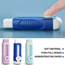 Load image into Gallery viewer, Convenient Push-Pull Pencil Eraser Rubber Kids Children Drawing Writing Wiping Stationery Christmas Gift School Supplies
