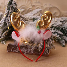 Load image into Gallery viewer, 1Pc Christmas Headbands Sequins Reindeer Antlers Ears Headbands For Women Girls Christmas Party Decoration Cosplay Hair Accessories
