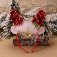 Load image into Gallery viewer, 1Pc Christmas Headbands Sequins Reindeer Antlers Ears Headbands For Women Girls Christmas Party Decoration Cosplay Hair Accessories
