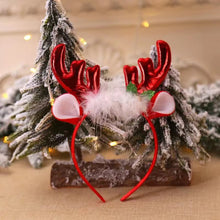 Load image into Gallery viewer, 1Pc Christmas Headbands Sequins Reindeer Antlers Ears Headbands For Women Girls Christmas Party Decoration Cosplay Hair Accessories

