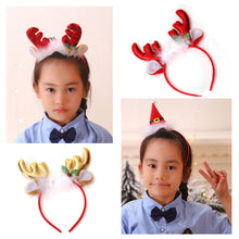 Load image into Gallery viewer, 1Pc Christmas Headbands Sequins Reindeer Antlers Ears Headbands For Women Girls Christmas Party Decoration Cosplay Hair Accessories
