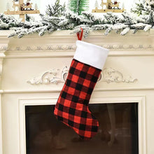 Load image into Gallery viewer, 1Pc New Year Christmas Stockings Socks Xmas Candy Gift Bag Fireplace Xmas Tree Decoration
