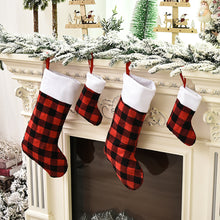 Load image into Gallery viewer, 1Pc New Year Christmas Stockings Socks Xmas Candy Gift Bag Fireplace Xmas Tree Decoration
