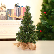 Load image into Gallery viewer, 20cm/30cm Mini Christmas Tree Gold Green Small Pine Tree Sisal Silk Cedar New Year Xmas Party Ornaments Navidad
