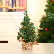 Load image into Gallery viewer, 20cm/30cm Mini Christmas Tree Gold Green Small Pine Tree Sisal Silk Cedar New Year Xmas Party Ornaments Navidad
