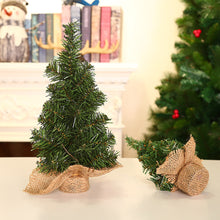 Load image into Gallery viewer, 20cm/30cm Mini Christmas Tree Gold Green Small Pine Tree Sisal Silk Cedar New Year Xmas Party Ornaments Navidad
