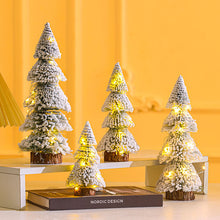 Load image into Gallery viewer, 1Pc 15-29cm Mini Christmas Tree Gold Green Small Pine Tree Sisal Silk Cedar New Year Xmas Party Ornaments Navidad
