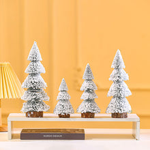 Load image into Gallery viewer, 1Pc 15-29cm Mini Christmas Tree Gold Green Small Pine Tree Sisal Silk Cedar New Year Xmas Party Ornaments Navidad
