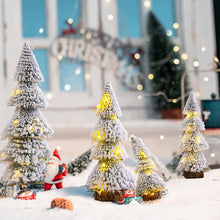 Load image into Gallery viewer, 1Pc 15-29cm Mini Christmas Tree Gold Green Small Pine Tree Sisal Silk Cedar New Year Xmas Party Ornaments Navidad
