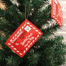 Load image into Gallery viewer, 1Pc Christmas Envelopes Tree Hanging Can Hold Candy Christmas Cards Christmas Decorations Christmas Supplies
