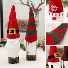 Load image into Gallery viewer, 1pc Christmas Wine Bottle Bag Faceless Doll Wine Bottle Cover Wine Bottle Bag Sleeve Xmas New Year Dinner Table Decoration
