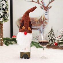 Load image into Gallery viewer, 1pc Christmas Wine Bottle Bag Faceless Doll Wine Bottle Cover Wine Bottle Bag Sleeve Xmas New Year Dinner Table Decoration
