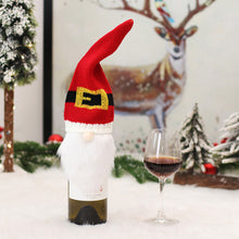 Load image into Gallery viewer, 1pc Christmas Wine Bottle Bag Faceless Doll Wine Bottle Cover Wine Bottle Bag Sleeve Xmas New Year Dinner Table Decoration
