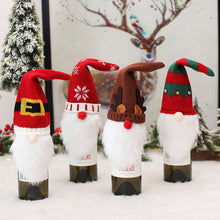 Load image into Gallery viewer, 1pc Christmas Wine Bottle Bag Faceless Doll Wine Bottle Cover Wine Bottle Bag Sleeve Xmas New Year Dinner Table Decoration
