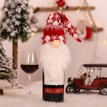 Load image into Gallery viewer, 1pc Christmas Wine Bottle Bag Faceless Doll Wine Bottle Cover Wine Bottle Bag Sleeve Xmas New Year Dinner Table Decoration
