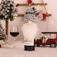 Load image into Gallery viewer, 1pc Christmas Wine Bottle Bag Faceless Doll Wine Bottle Cover Wine Bottle Bag Sleeve Xmas New Year Dinner Table Decoration
