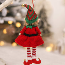 Load image into Gallery viewer, Christmas Decorations Cartoon Couple Belt Elf Doll Pendant Party Christmas Tree Pendant Scene Decoration Props
