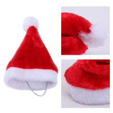 Load image into Gallery viewer, 1Pc Christmas Pet Hat Christmas Cat Dog Ornament Santa Claus Hat Winter Warm Xmas New Year Plush Cap Party Home Christmas Decoration
