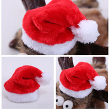 Load image into Gallery viewer, 1Pc Christmas Pet Hat Christmas Cat Dog Ornament Santa Claus Hat Winter Warm Xmas New Year Plush Cap Party Home Christmas Decoration
