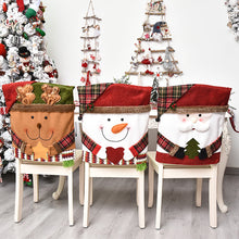 Load image into Gallery viewer, 1Pc Christmas Santa Claus Hat Chair Cover Christmas Decoration Table New Year Ornament for Home Navidad Noel Xmas Gift
