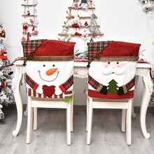 Load image into Gallery viewer, 1Pc Christmas Santa Claus Hat Chair Cover Christmas Decoration Table New Year Ornament for Home Navidad Noel Xmas Gift
