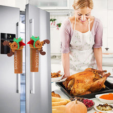 Load image into Gallery viewer, 1PC Christmas Refrigerator Door Handle Cover Kitchen Appliances Glove Protector Cover Christmas Decorations Home Decoration
