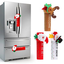 Load image into Gallery viewer, 1PC Christmas Refrigerator Door Handle Cover Kitchen Appliances Glove Protector Cover Christmas Decorations Home Decoration
