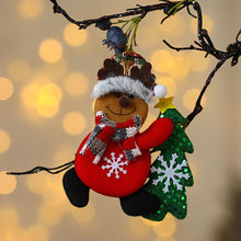 Load image into Gallery viewer, 1Pc Merry Christmas Ornaments Plush Doll Santa Claus Snowman Christmas Tree Pendant Doll Hang Decoration for Home Noel Natal Happy New Year
