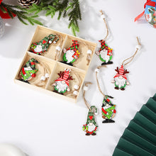 Load image into Gallery viewer, 12Pcs New Year 3D Christmas Ornament Wooden Hanging Pendants Star Xmas Tree Bell Christmas Tree Decorations For Home Navidad
