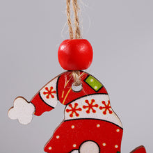 Load image into Gallery viewer, 12Pcs New Year 3D Christmas Ornament Wooden Hanging Pendants Star Xmas Tree Bell Christmas Tree Decorations For Home Navidad

