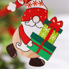 Load image into Gallery viewer, 12Pcs New Year 3D Christmas Ornament Wooden Hanging Pendants Star Xmas Tree Bell Christmas Tree Decorations For Home Navidad
