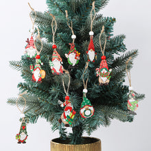 Load image into Gallery viewer, 12Pcs New Year 3D Christmas Ornament Wooden Hanging Pendants Star Xmas Tree Bell Christmas Tree Decorations For Home Navidad
