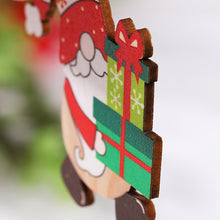 Load image into Gallery viewer, 12Pcs New Year 3D Christmas Ornament Wooden Hanging Pendants Star Xmas Tree Bell Christmas Tree Decorations For Home Navidad
