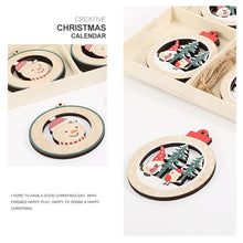 Load image into Gallery viewer, 12Pcs New Year 3D Christmas Ornament Wooden Hanging Pendants Star Xmas Tree Bell Christmas Tree Decorations For Home Navidad
