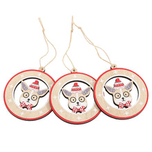 Load image into Gallery viewer, 12Pcs New Year 3D Christmas Ornament Wooden Hanging Pendants Star Xmas Tree Bell Christmas Tree Decorations For Home Navidad
