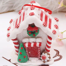Load image into Gallery viewer, 1Pc Christmas Resin Mini House Miniature Village Building Xmas Decor Gift Christmas Decoration Navidad Noel
