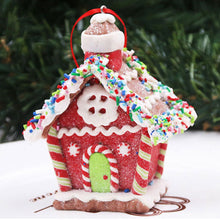 Load image into Gallery viewer, 1Pc Christmas Resin Mini House Miniature Village Building Xmas Decor Gift Christmas Decoration Navidad Noel
