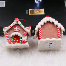 Load image into Gallery viewer, 1Pc Christmas LED Light Ornaments Resin Mini House Miniature Village Building Xmas Glow Decor Gift Christmas Decoration Navidad Noel

