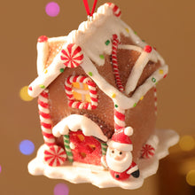 Load image into Gallery viewer, 1Pc Christmas LED Light Ornaments Resin Mini House Miniature Village Building Xmas Glow Decor Gift Christmas Decoration Navidad Noel
