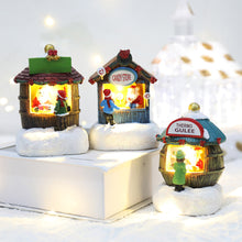 Load image into Gallery viewer, 1Pc Creative Luminous Castle House Ornament Christmas Decorations Resin Houses Small Night Lights Xmas Kids Gifts Christmas Decor
